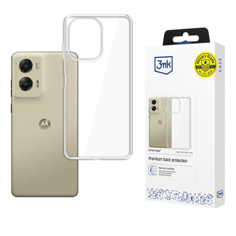 Custodia per smartphone 3MK Armor Case per Motorola Moto G Stylus 2024, trasparente