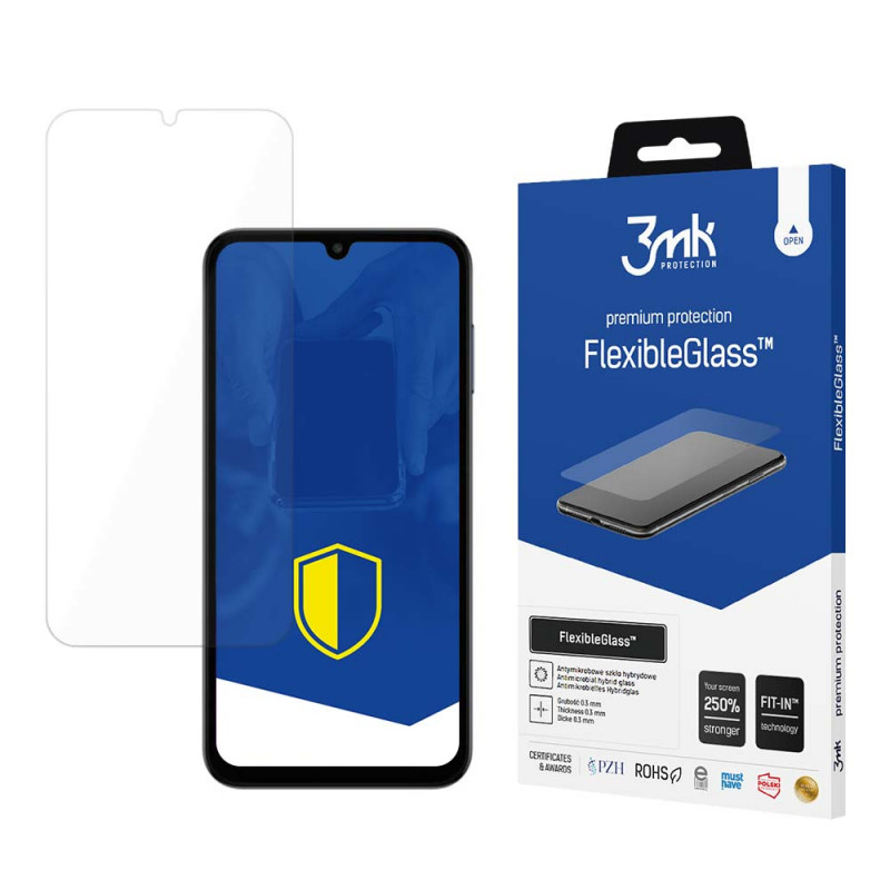 Proteggi schermo in vetro ibrido 3MK FlexibleGlass 156180-0 per Samsung Galaxy M15 5G