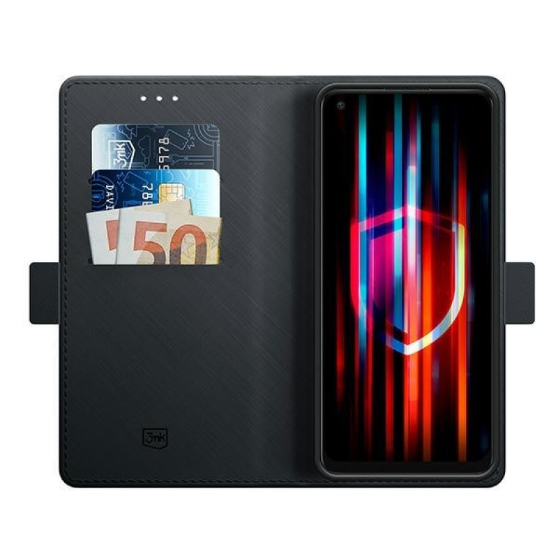 Custodia wallet 3MK Wallet Case per Oppo A78 4G, nera