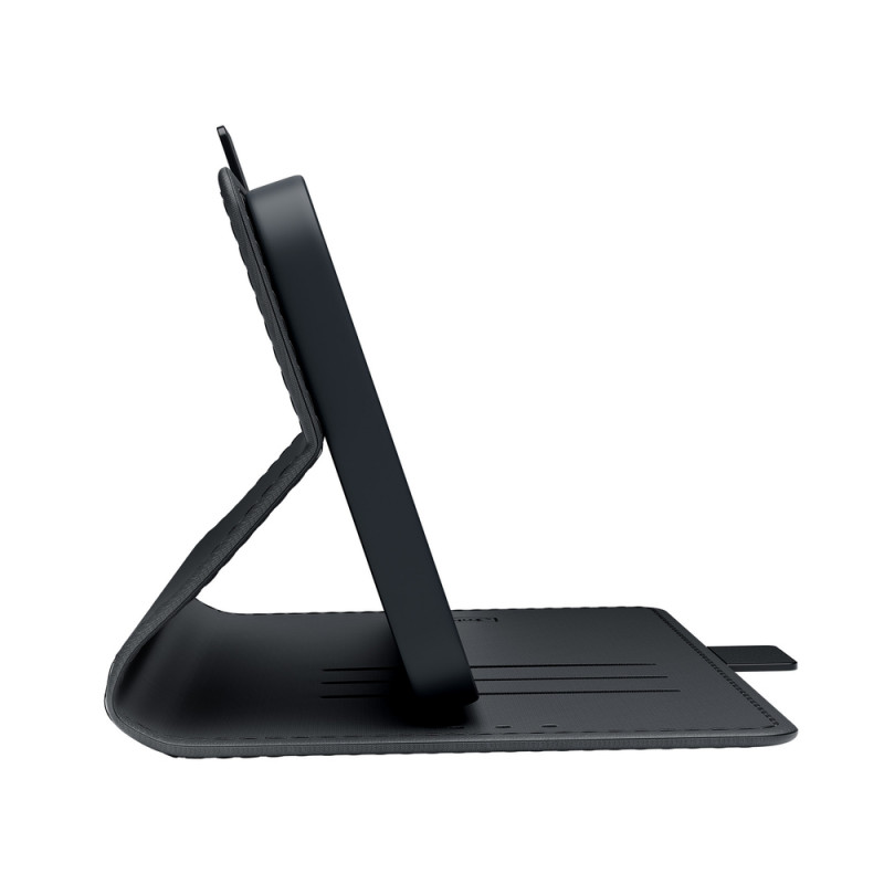 Custodia wallet 3MK Wallet Case per Apple iPhone 15, nera