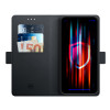 Custodia a portafoglio 3MK per Samsung Galaxy S24+, nera