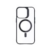 3mk Satin Armor MagCase con MagSafe per Apple iPhone 16 Pro Max (W-3SAMaCa-AiP16PM-0), trasparente con cornice nera