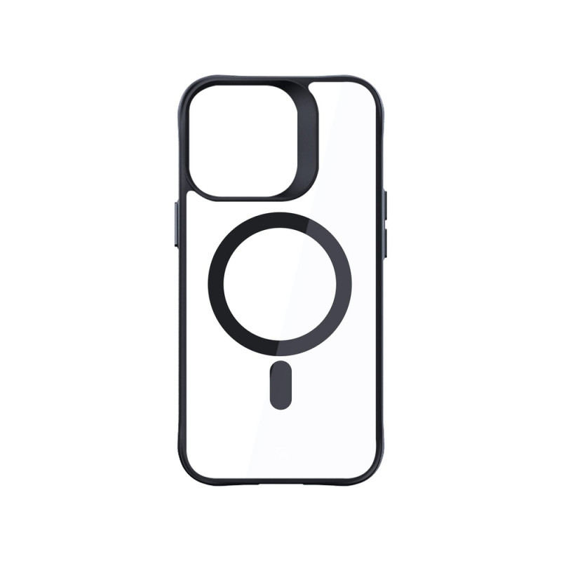 3mk Satin Armor MagCase con MagSafe per Apple iPhone 16 Pro Max (W-3SAMaCa-AiP16PM-0), trasparente con cornice nera