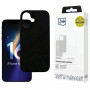 Custodia in silicone 3mk per Apple iPhone 16 Plus, nera