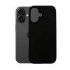 Custodia in silicone 3mk per Apple iPhone 16 Plus, nera