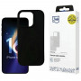Custodia in silicone 3mk per Apple iPhone 16 Pro, nera