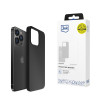 Custodia in silicone 3mk per Apple iPhone 16 Pro, nera