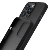 Custodia in silicone 3mk per Apple iPhone 16 Pro Max, nera