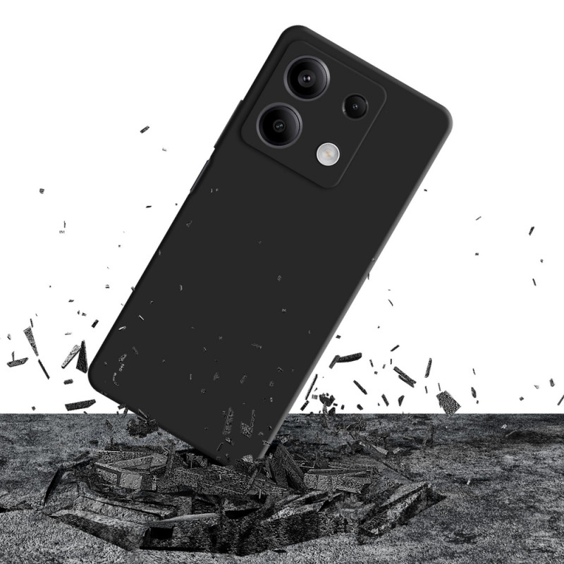 Custodia in silicone 3mk per Xiaomi Redmi Note 13 5G, nera
