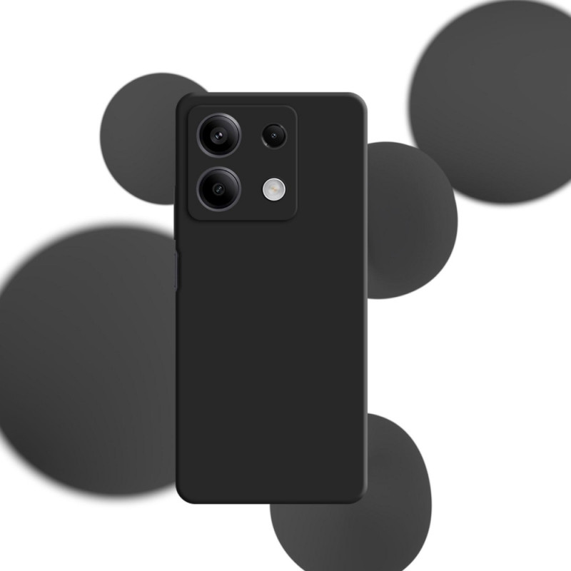Custodia in silicone 3mk per Xiaomi Redmi Note 13 5G, nera