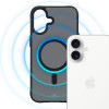 3mk Smoke MagCase con MagSafe per Apple iPhone 16 (W-3SmoMaCa-AiP16-0), semitrasparente