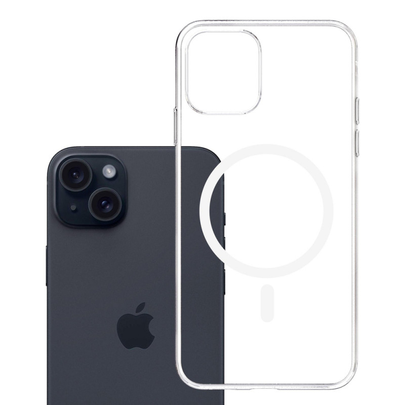 3mk Clear MagCase per Apple iPhone 15, trasparente