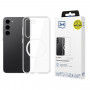 Custodia 3mk Clear MagCase per Samsung Galaxy S24+, trasparente