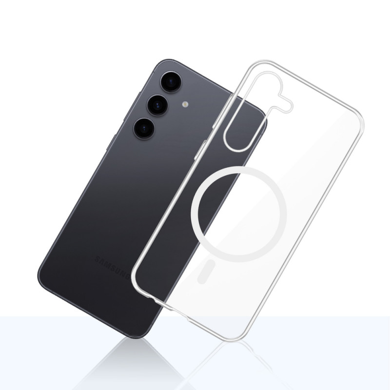 Custodia 3mk Clear MagCase per Samsung Galaxy S24+, trasparente