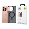 Custodia 3mk Smoke MagCase con MagSafe per Apple iPhone 16 Pro, semitrasparente