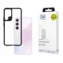 Custodia 3MK Satin Armor Case+ W-3SArCaP-SaGa106-0 per Samsung Galaxy A35 5G, trasparente con cornice nera
