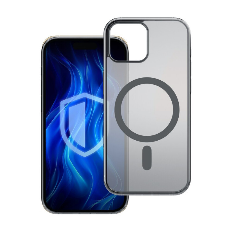 Custodia 3MK Frosty MagCase per Apple iPhone 14 Plus, nera