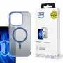 Custodia 3MK Frosty MagCase per Apple iPhone 15 Pro Max, blu