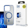 Custodia 3MK Frosty MagCase per Apple iPhone 16 Pro Max, blu