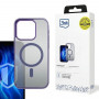 Custodia per smartphone 3MK Frosty MagCase MagSafe per Apple iPhone 15 Pro Max, viola