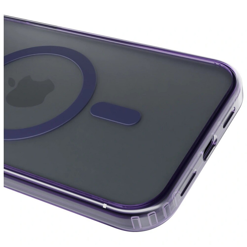Custodia per smartphone 3MK Frosty MagCase MagSafe per Apple iPhone 13 Pro, viola