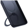 Custodia 3MK Smoke Case Mag&Stand per Apple iPhone 16 Pro Max, policarbonato, nera