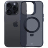 Custodia 3MK Smoke Case Mag&Stand per Apple iPhone 16 Pro Max, policarbonato, nera