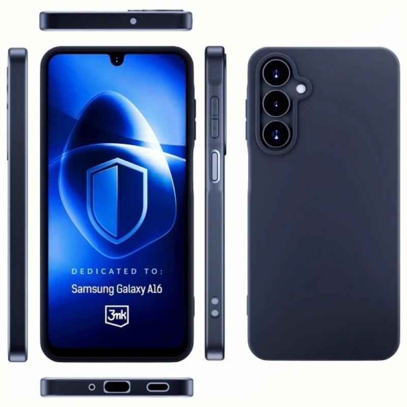 Custodia 3MK Matt Case per Samsung Galaxy A16, nera