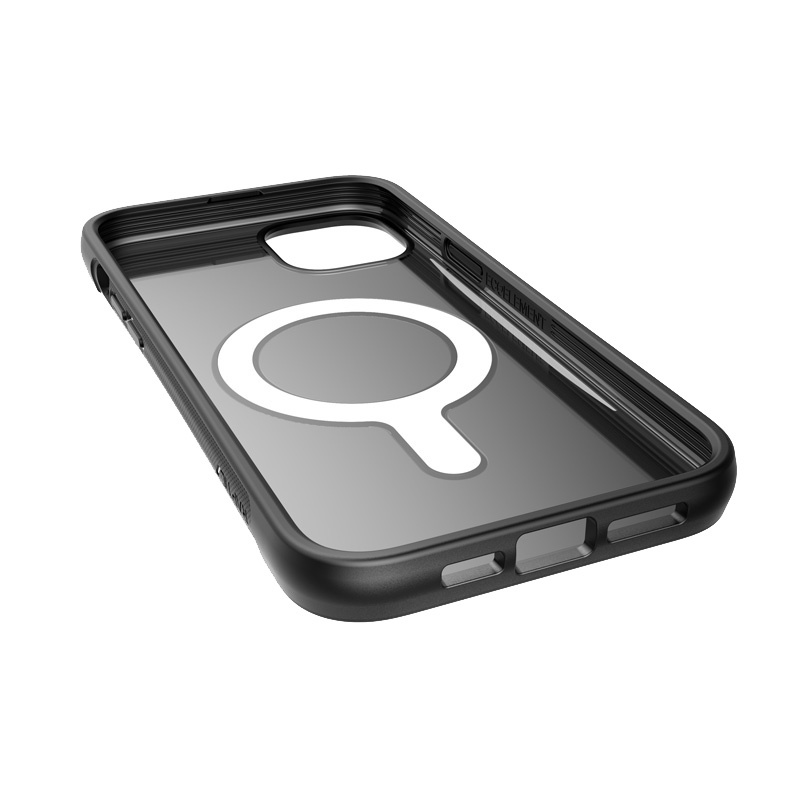 Custodia Raptic Clutch MagSafe X-Doria per Apple iPhone 14 Plus / 15 Plus, nera
