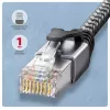Goobay Adattatore Ethernet Gigabit AXAGON ADE-AM30 USB-A con cavo CAT6 integrato da 3 m, RJ-45