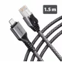 Goobay Adattatore Ethernet Gigabit USB-C AXAGON ADE-CM15 con cavo CAT6 integrato da 1,5 m, RJ-45