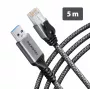 Goobay Adattatore Ethernet Gigabit AXAGON ADE-AM50 USB-A con cavo CAT6 integrato da 5 m, RJ-45