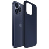 Custodia in silicone 3MK per Apple iPhone 16 Pro Max, blu navy