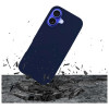 Custodia in silicone 3MK per Apple iPhone 16 Plus, blu navy