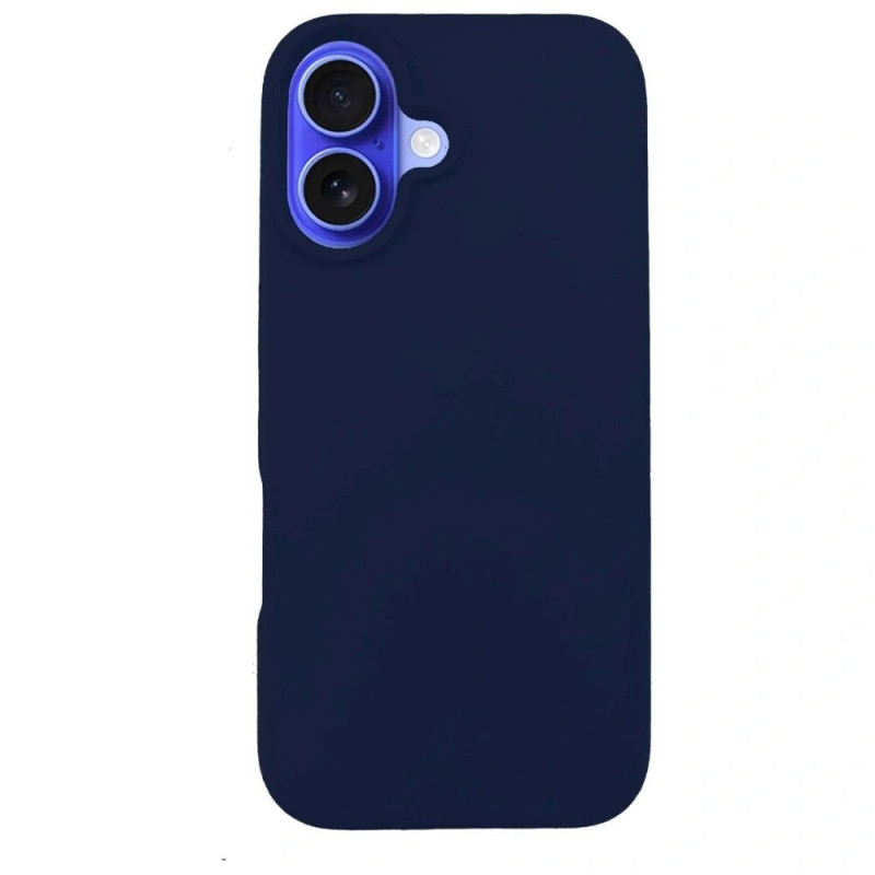 Custodia in silicone 3MK per Apple iPhone 16 Plus, blu navy