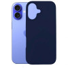 Custodia in silicone 3MK per Apple iPhone 16 Plus, blu navy