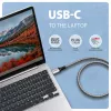Goobay Adattatore Ethernet Gigabit USB-C AXAGON ADE-CM30 con cavo CAT6 integrato da 3 m, RJ-45