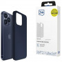 Custodia in silicone 3MK per Apple iPhone 16 Pro, blu navy