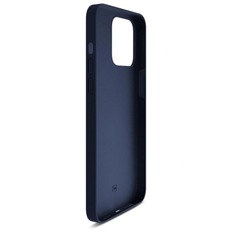 Custodia in silicone 3MK per Apple iPhone 16 Pro, blu navy