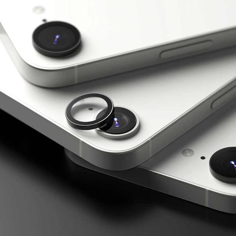Protezione per fotocamera Ringke per Apple iPhone 17e / 16e, nero (2 pz)