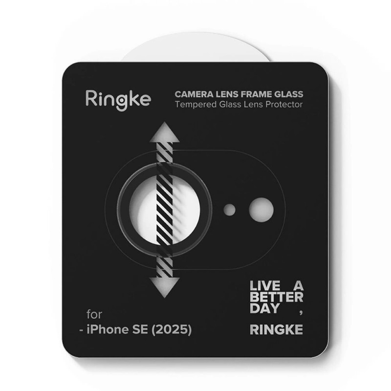 Protezione per fotocamera Ringke per Apple iPhone 17e / 16e, nero (2 pz)
