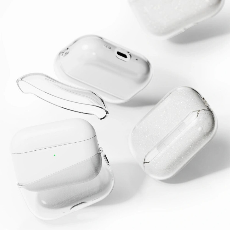 Custodia Air Ringke per Apple AirPods Pro 3, trasparente glitterata