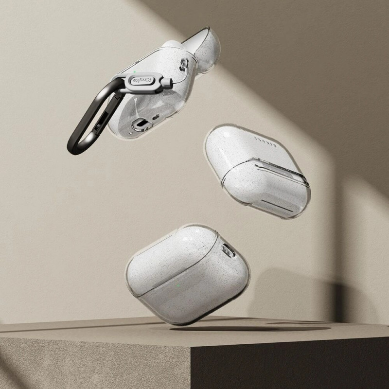 Custodia Air Ringke per Apple AirPods Pro 3, trasparente glitterata