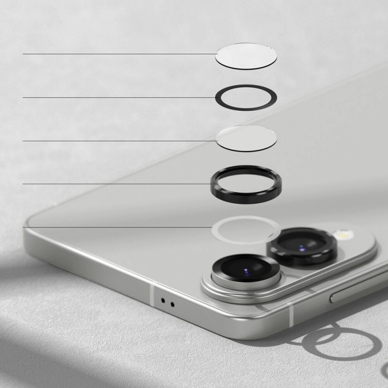 Protezione per fotocamera Ringke per Samsung Galaxy S25 Edge, nera