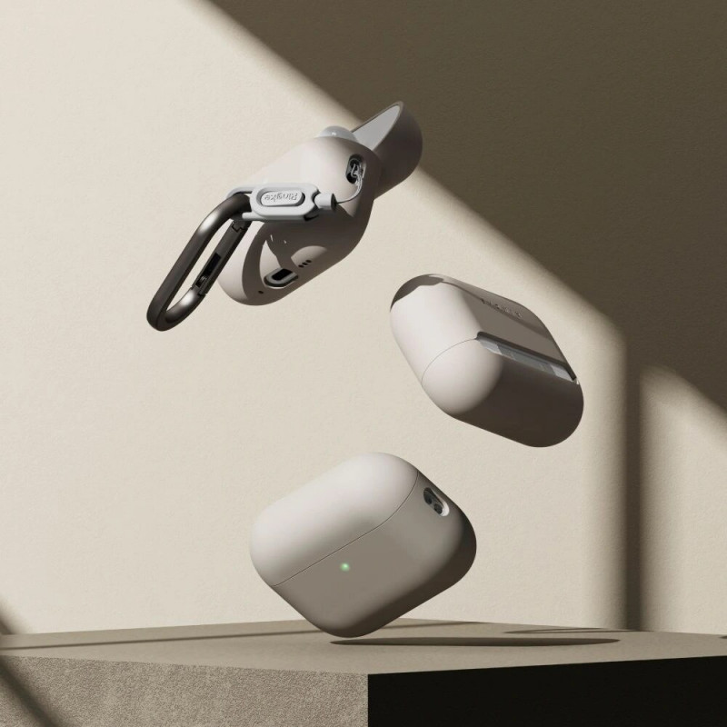 Custodia in silicone Ringke per Apple AirPods Pro 3, Stone (beige)