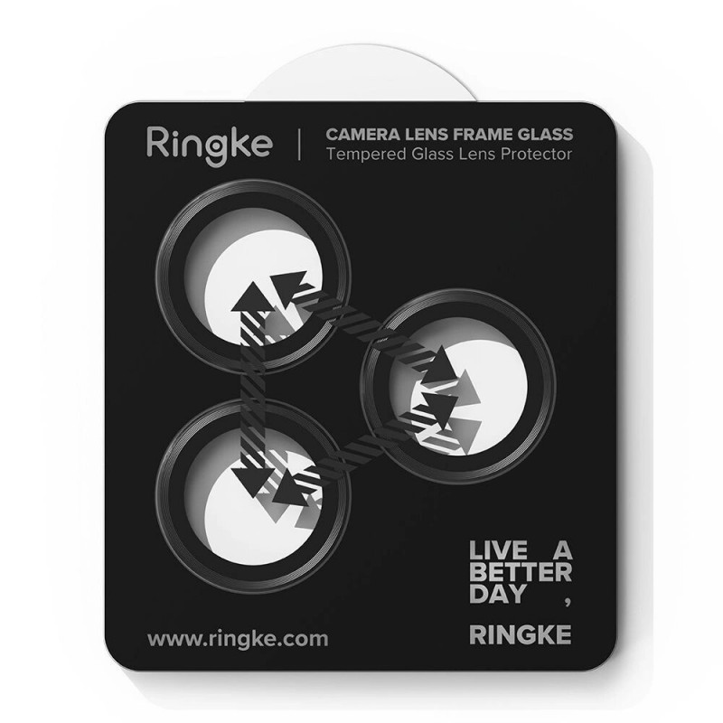 Protezione per fotocamera Ringke Camera Frame per Apple iPhone 17 Pro / 17 Pro Max, nero (2 pz)