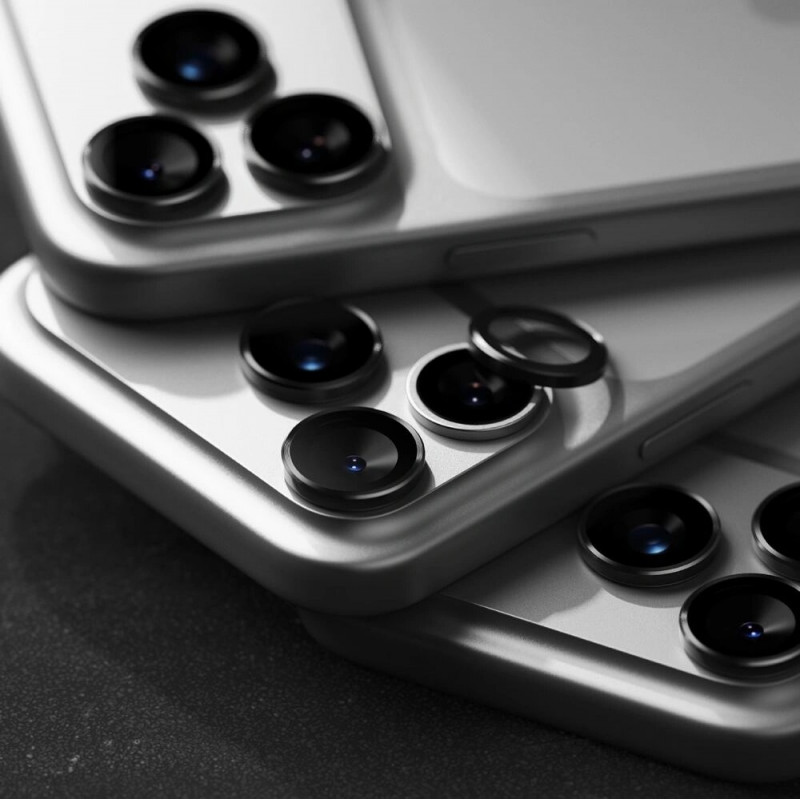 Protezione per fotocamera Ringke Camera Frame per Apple iPhone 17 Pro / 17 Pro Max, nero (2 pz)