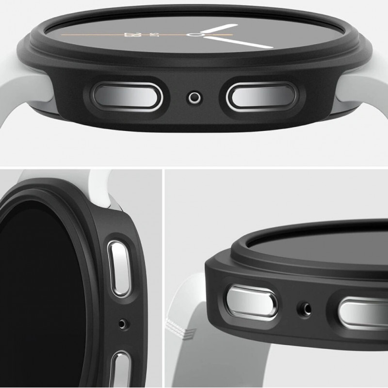 Custodia Ringke Slim RGK11819 per Samsung Galaxy Watch 8 / 9 44 mm, trasparente e nero opaco (2 pz)