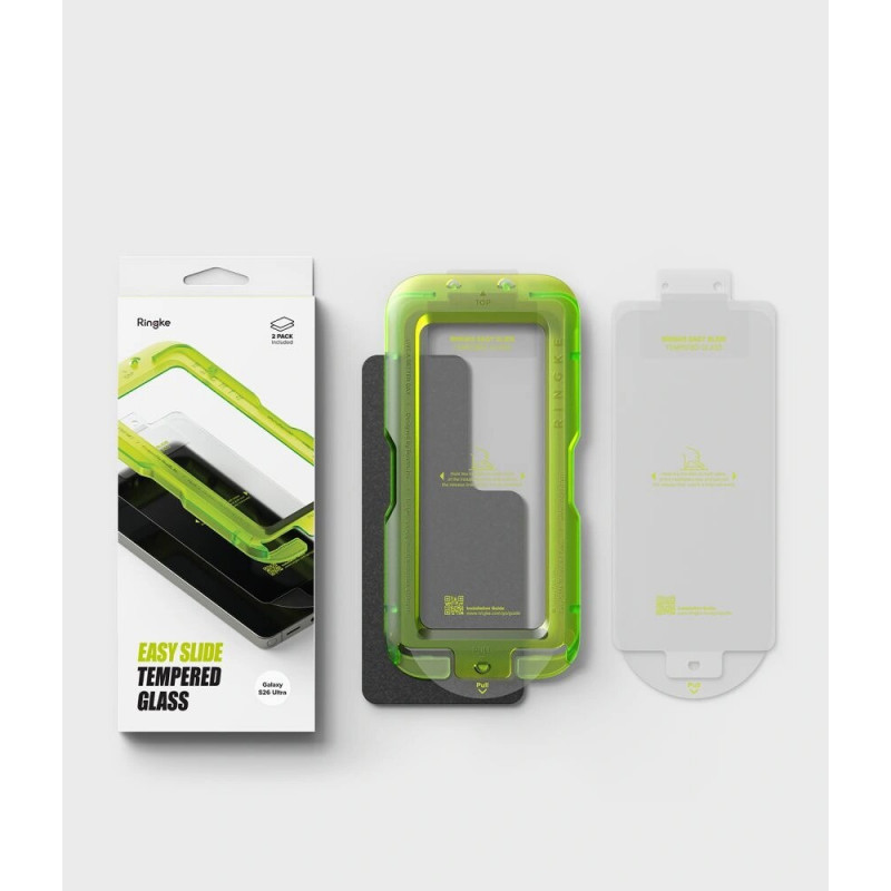 Vetro temperato Ringke Easy Slide per Samsung Galaxy S26 Ultra, trasparente (2 pz)