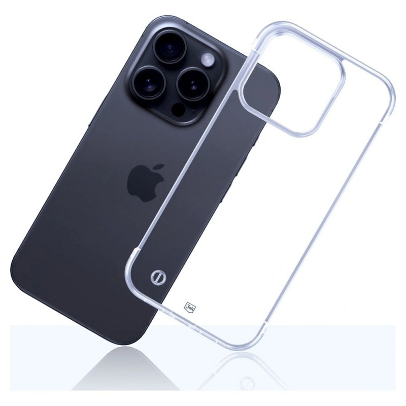 Custodia per smartphone 3mk Just20g Clear Case Apple iPhone 15 Pro Max, trasparente